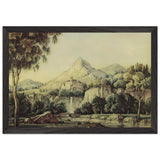 Landscape with Waterfall and Bridge by Konstantin Bogaevsky, framed poster, view 2