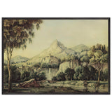 Landscape with Waterfall and Bridge by Konstantin Bogaevsky, framed poster, view 3
