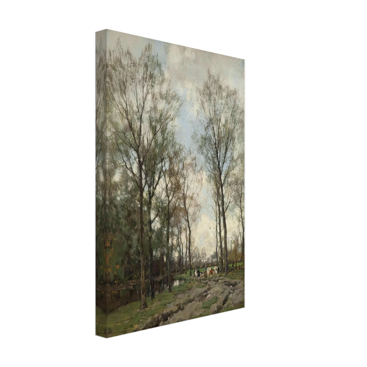 Landschap in de buurt van Vorden by Arnold Marc Gorter, canvas, view 2