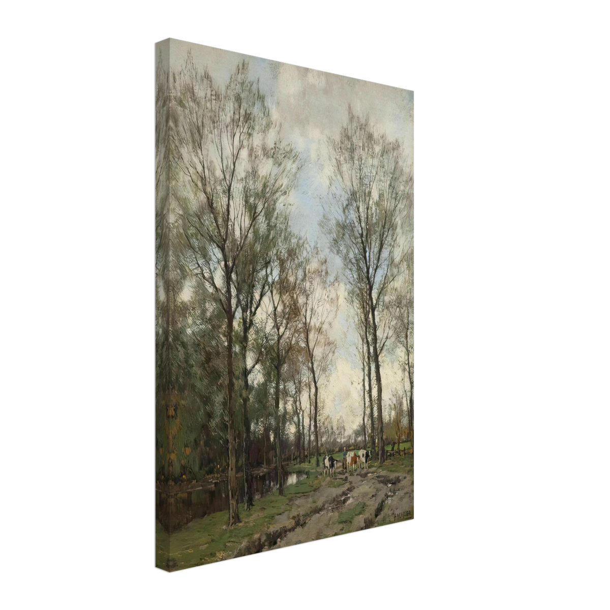 Landschap in de buurt van Vorden by Arnold Marc Gorter, canvas