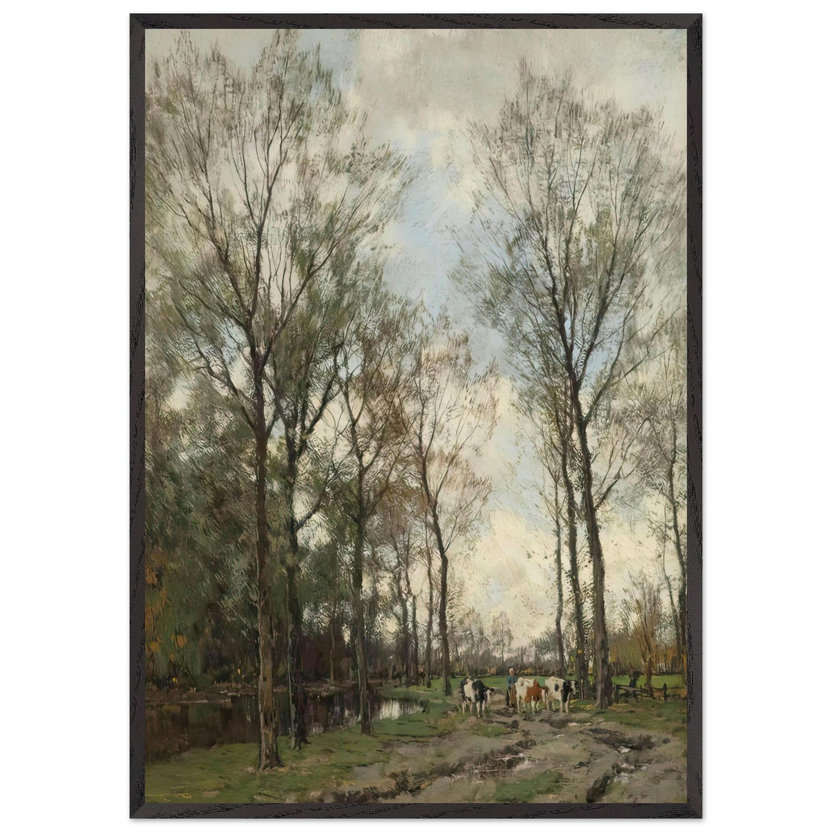 Landschap in de buurt van Vorden by Arnold Marc Gorter, framed poster, view 3