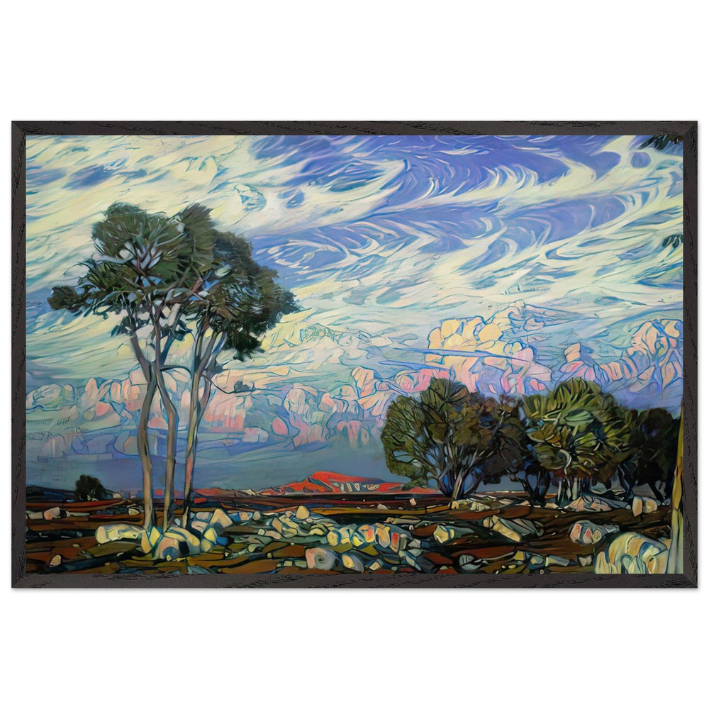 Last Rays by Konstantin Bogaevsky, framed poster
