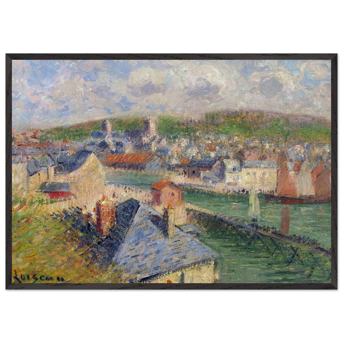 L'Avant Port De Fecamp by Gustave Loiseau, framed poster, view 3