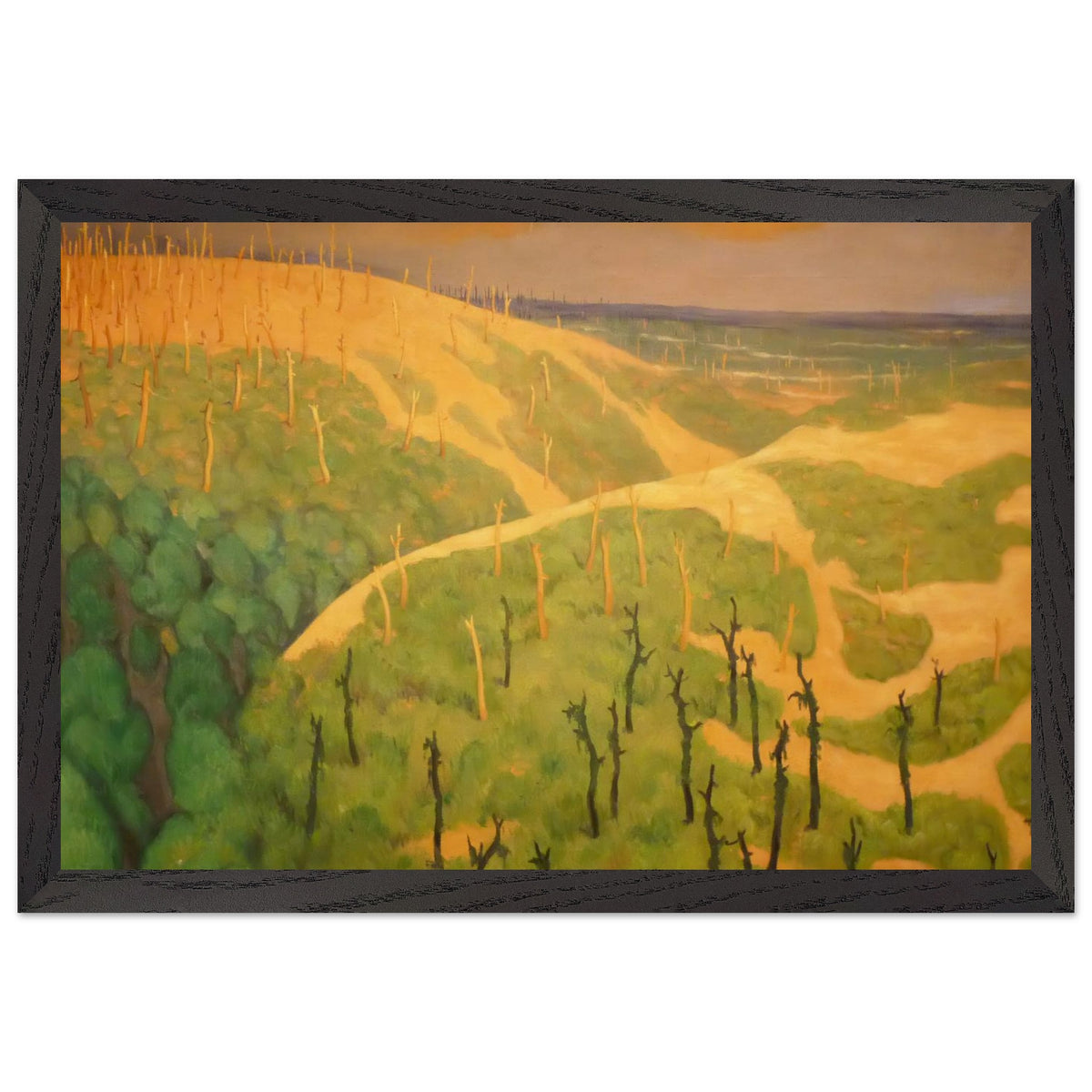 Le Bois de la Gruerie et le ravin des Meurissons by Felix Vallotton, framed poster, view 2