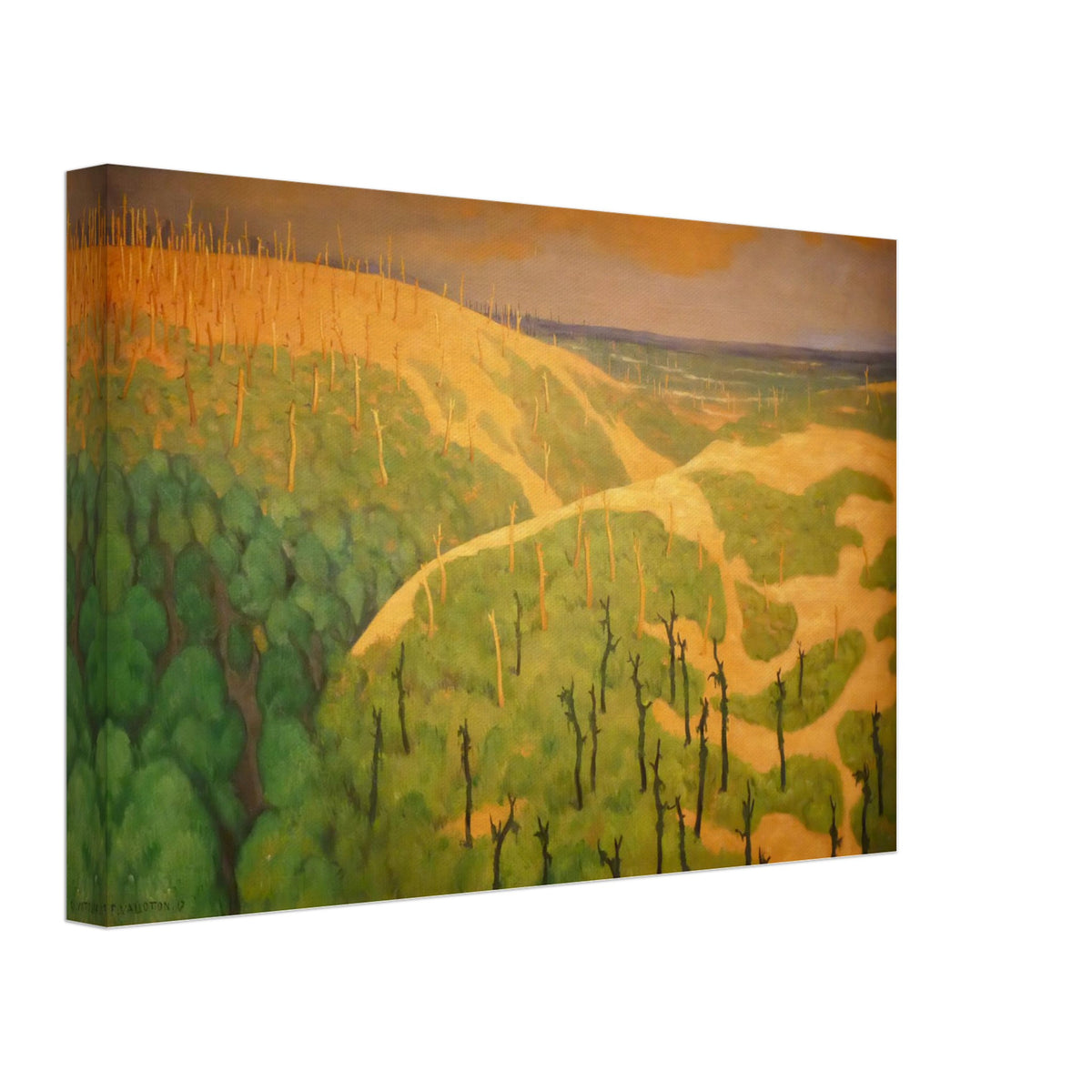 Le Bois de la Gruerie et le ravin des Meurissons by Felix Vallotton, canvas, view 2
