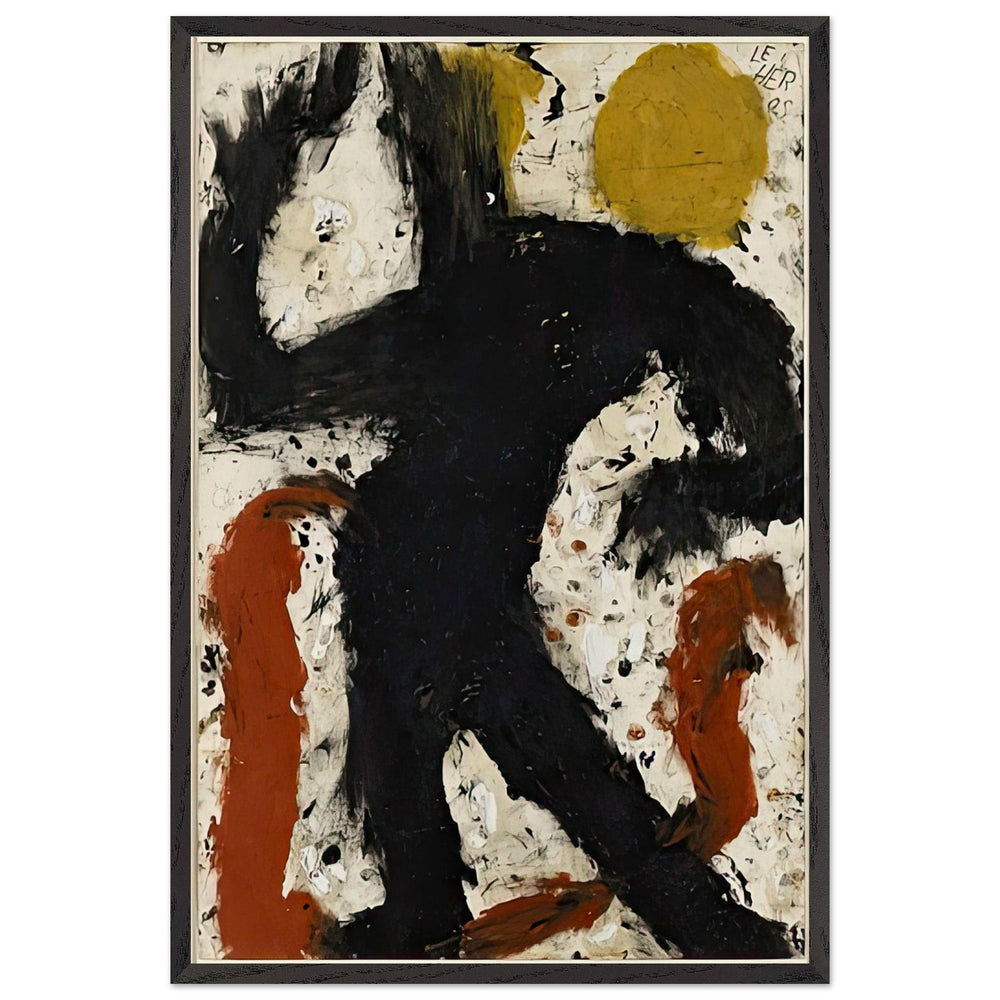 Le Héros by Louis Soutter, framed poster