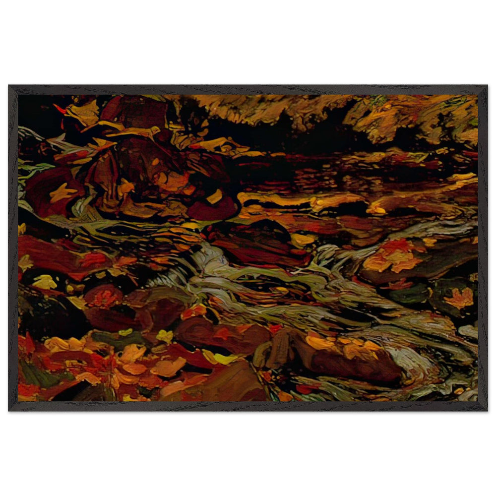 Leaves in the Brook by J. E. H. MacDonald, framed poster