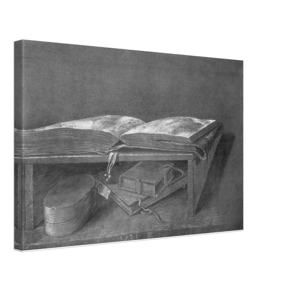 Lectern with Books by Albrecht Durer, canvas