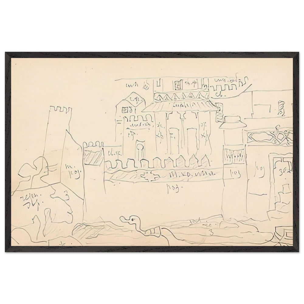 Ledenets by Nicholas Roerich, framed poster