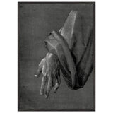 Left Hand of an Apostle by Albrecht Durer, framed poster, view 3