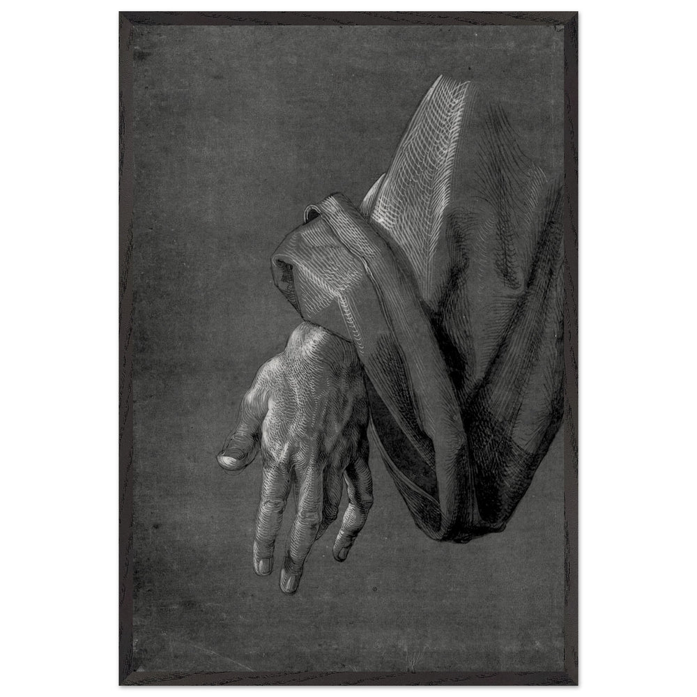 Left Hand of an Apostle by Albrecht Durer, framed poster