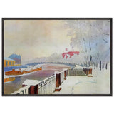 Leningrad. Fontanka and the Summer Garden in Frost by Anna Ostroumova-Lebedeva, framed poster, view 3