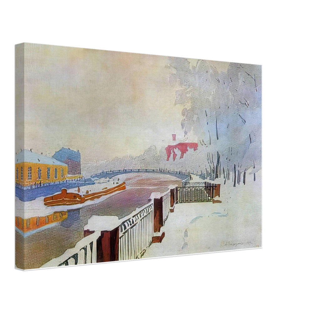 Leningrad. Fontanka and the Summer Garden in Frost by Anna Ostroumova-Lebedeva, canvas