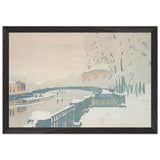 Leningrad. Summer Garden in Winter by Anna Ostroumova-Lebedeva, framed poster, view 2
