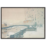Leningrad. Summer Garden in Winter by Anna Ostroumova-Lebedeva, framed poster, view 3