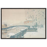 Leningrad. Summer Garden in Winter by Anna Ostroumova-Lebedeva, framed poster