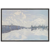 Leningrad. View from Trinity Bridge by Anna Ostroumova-Lebedeva, framed poster