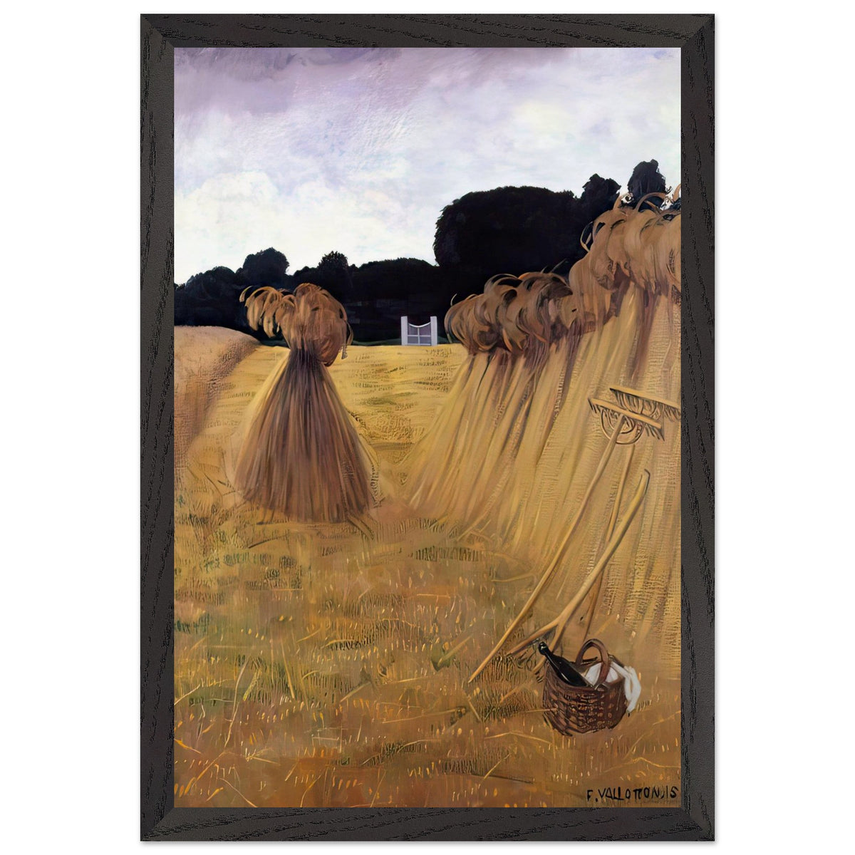 Les Javelles by Felix Vallotton, framed poster, view 2
