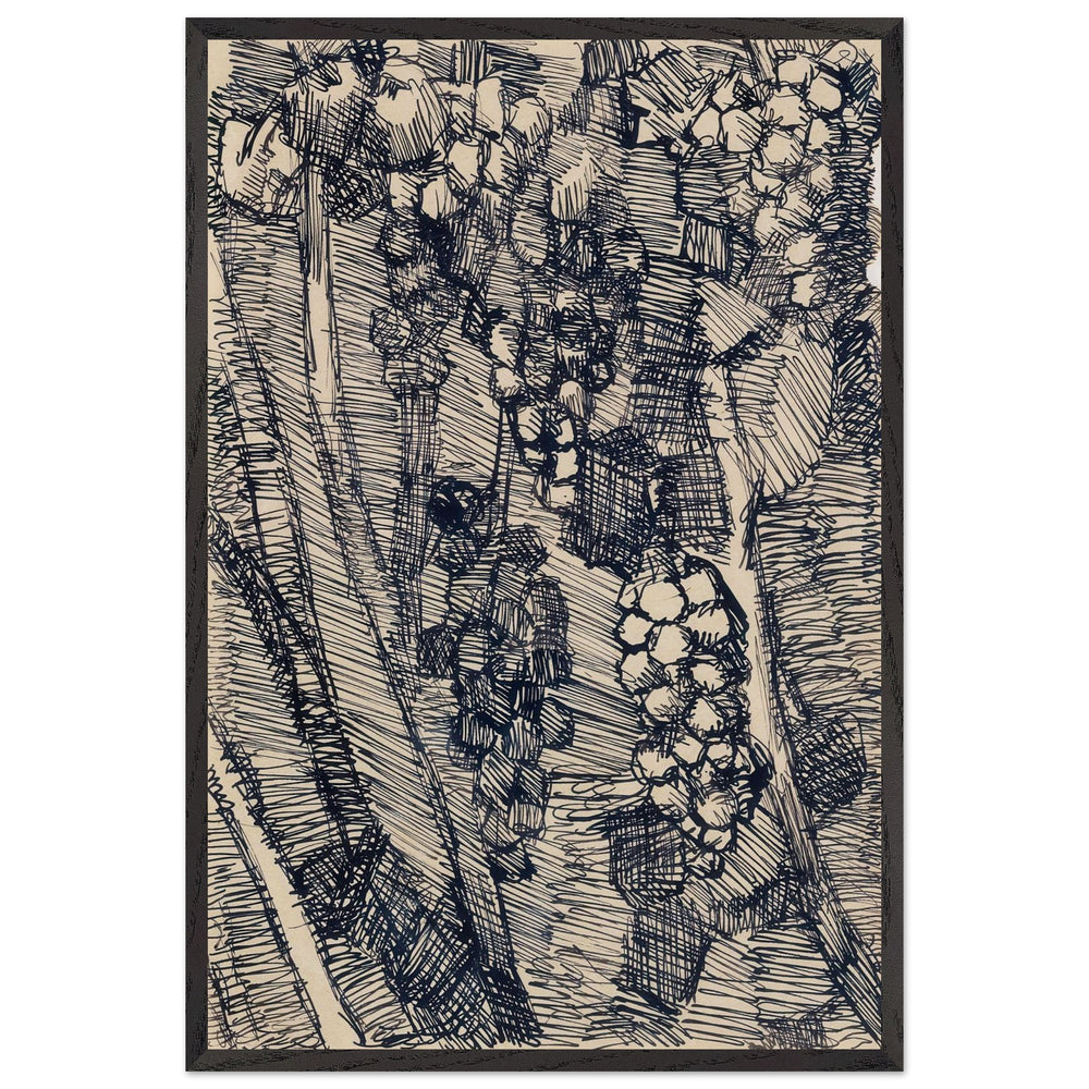 Les raisins by Louis Soutter, framed poster