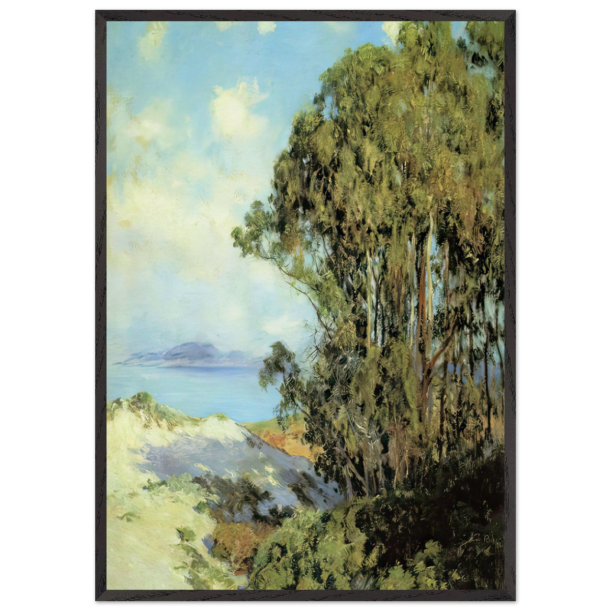 Lifting Fog, Carmel by Guy Rose, framed poster, view 3