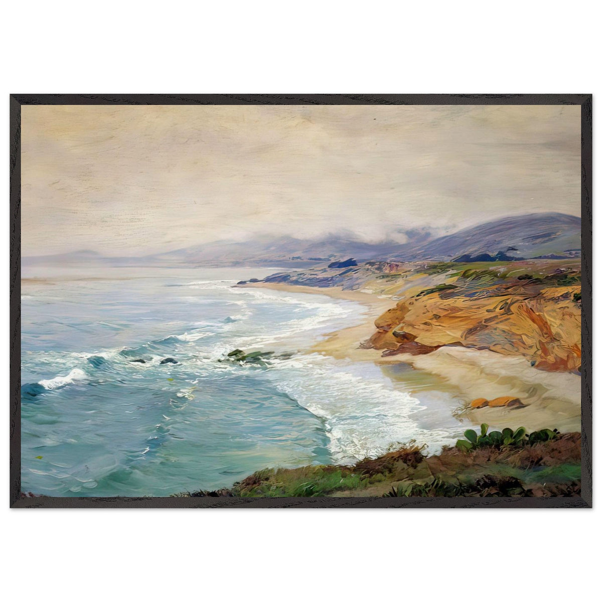 Lifting Fog, Laguna by Guy Rose, framed poster, view 3