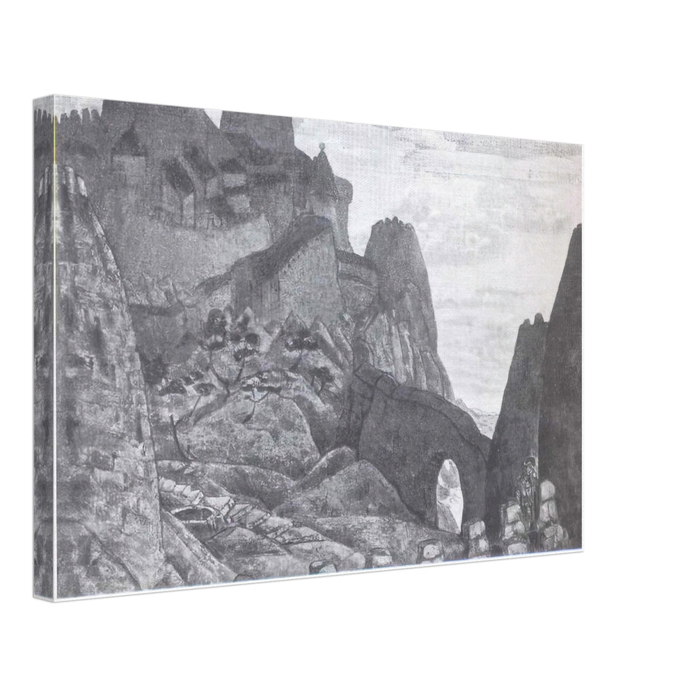 Light Night, Castle of Prince Judas Iscariot by Nicholas Roerich, canvas