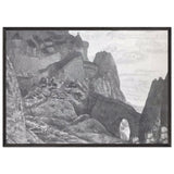 Light Night, Castle of Prince Judas Iscariot by Nicholas Roerich, framed poster, view 3
