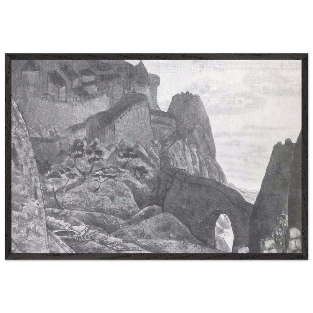 Light Night, Castle of Prince Judas Iscariot by Nicholas Roerich, framed poster