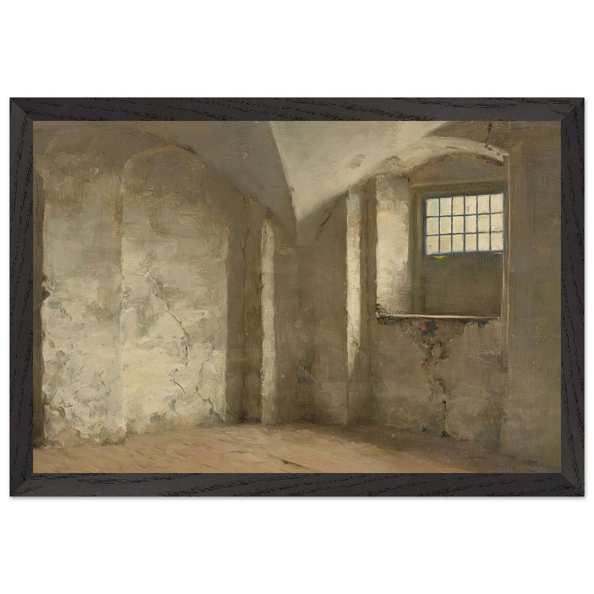 Light Study in the Vault Cellar by Max Pietschmann, framed poster, view 2