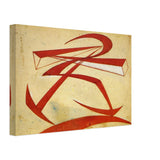 Lines-Force of Boccioni's Fist by Giacomo Balla, canvas, view 2