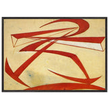 Lines-Force of Boccioni's Fist by Giacomo Balla, framed poster, view 3