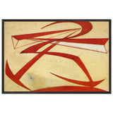 Lines-Force of Boccioni's Fist by Giacomo Balla, framed poster