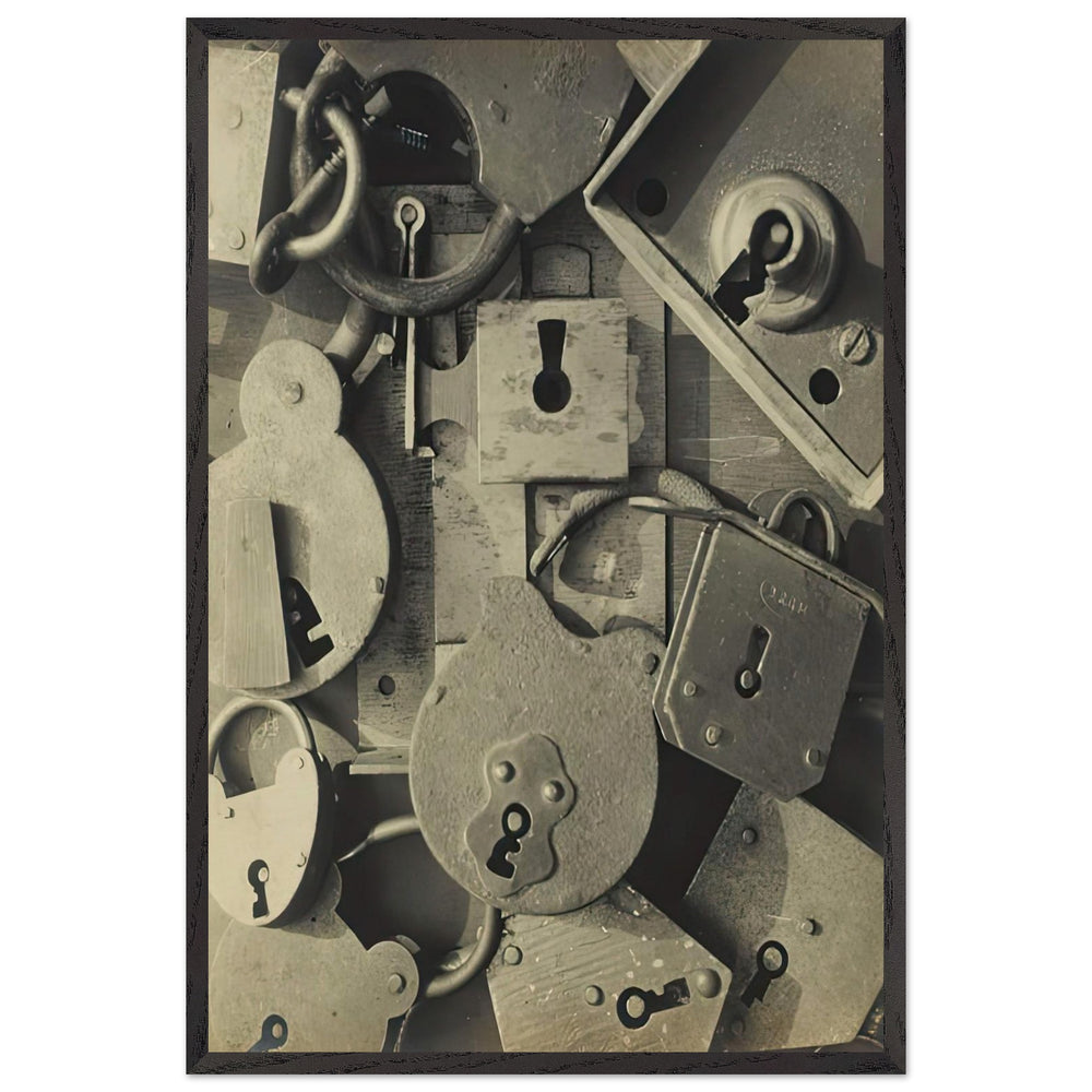 Lines Meeting by Pierre Dubreuil, framed poster