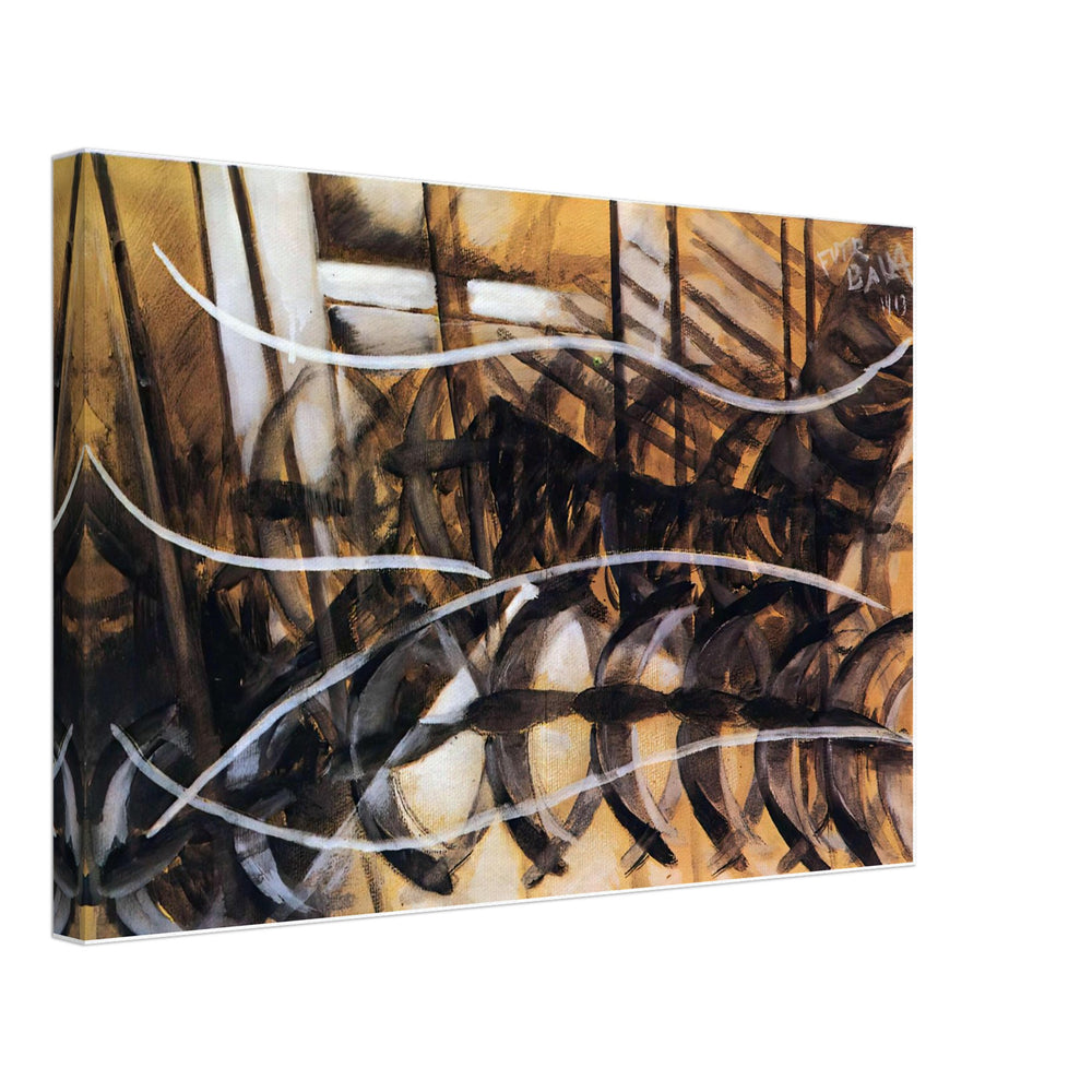 Lines of Movement and Dynamic Succession by Giacomo Balla, canvas