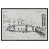 Lithuanian Castle by Anna Ostroumova-Lebedeva, framed poster
