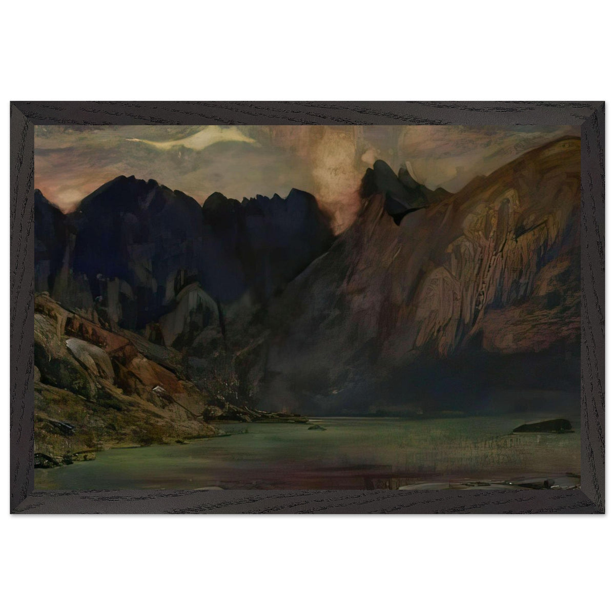 Loch Coruisk and The Cuillins from Elgol by John Duncan, framed poster, view 2