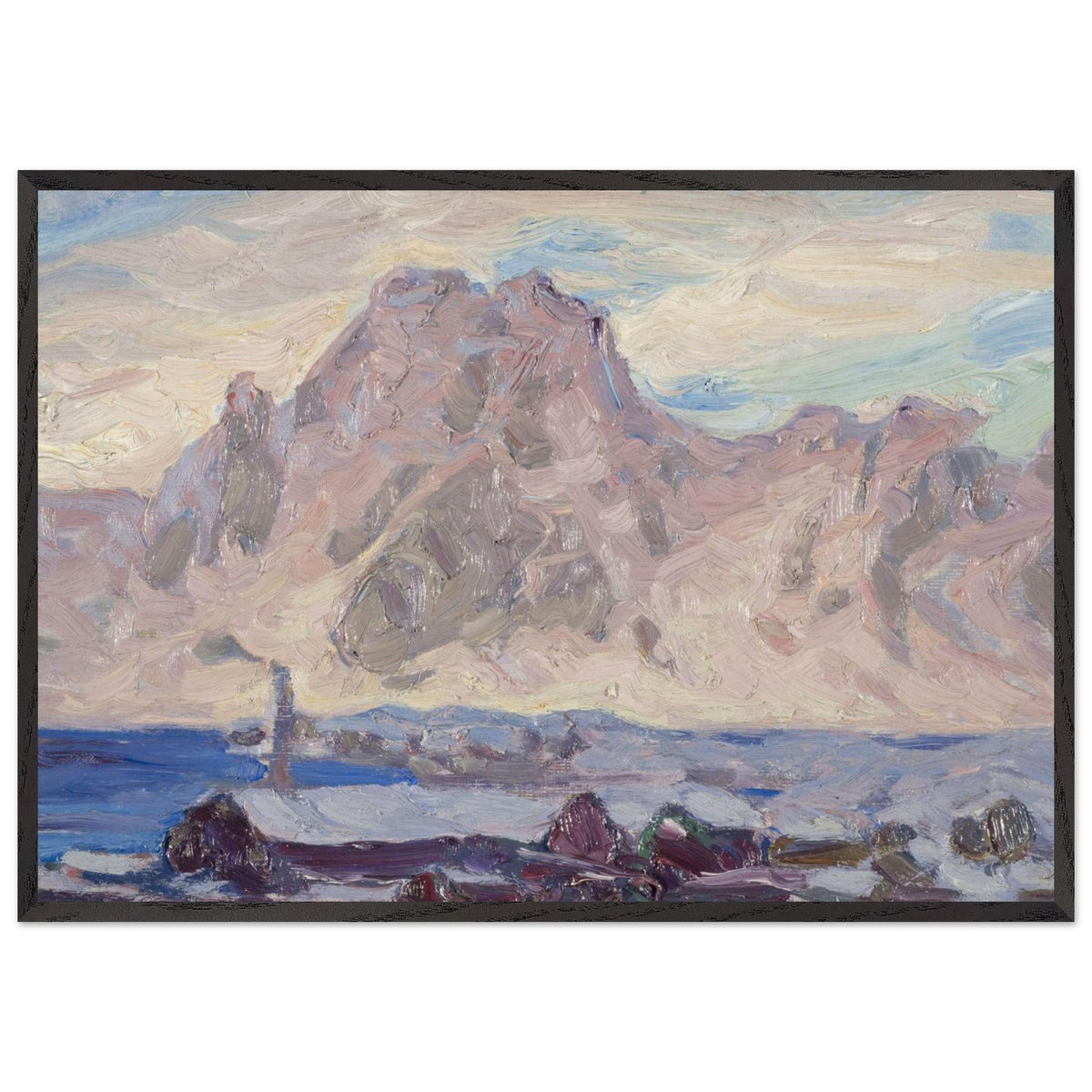 Lofoten in Violet. Study by Anna Katarina Boberg, framed poster, view 3