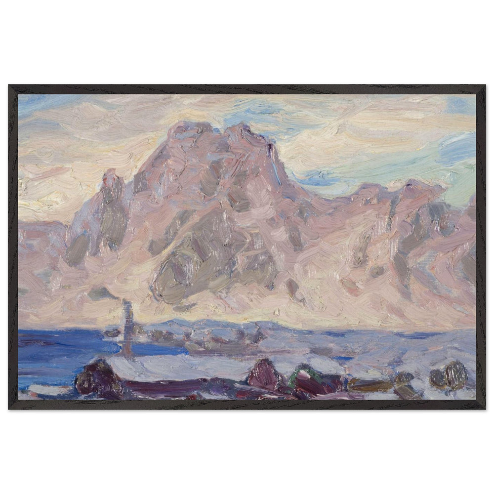 Lofoten in Violet. Study by Anna Katarina Boberg, framed poster