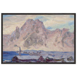 Lofoten in Violet. Study by Anna Katarina Boberg, framed poster
