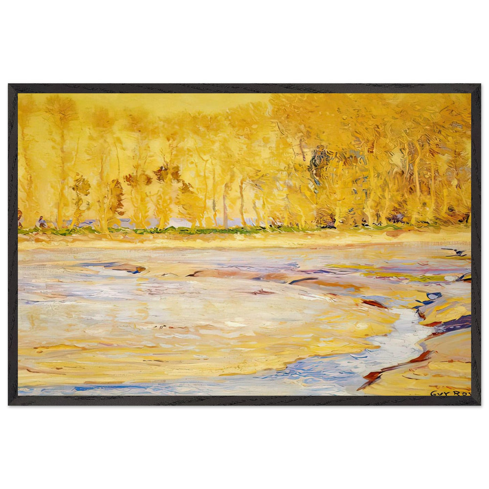 Low Tide Honfleur by Guy Rose, framed poster