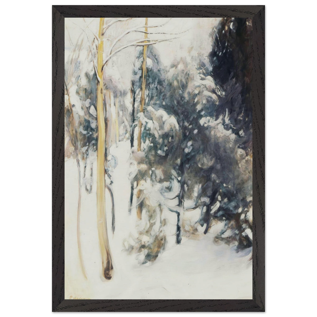 Maaliskuu by Pekka Halonen, framed poster, view 2