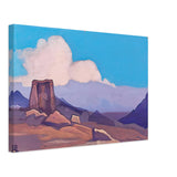 Maitreya. Tibet. by Nicholas Roerich, canvas