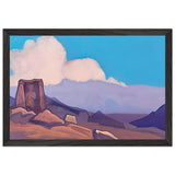 Maitreya. Tibet. by Nicholas Roerich, framed poster, view 2