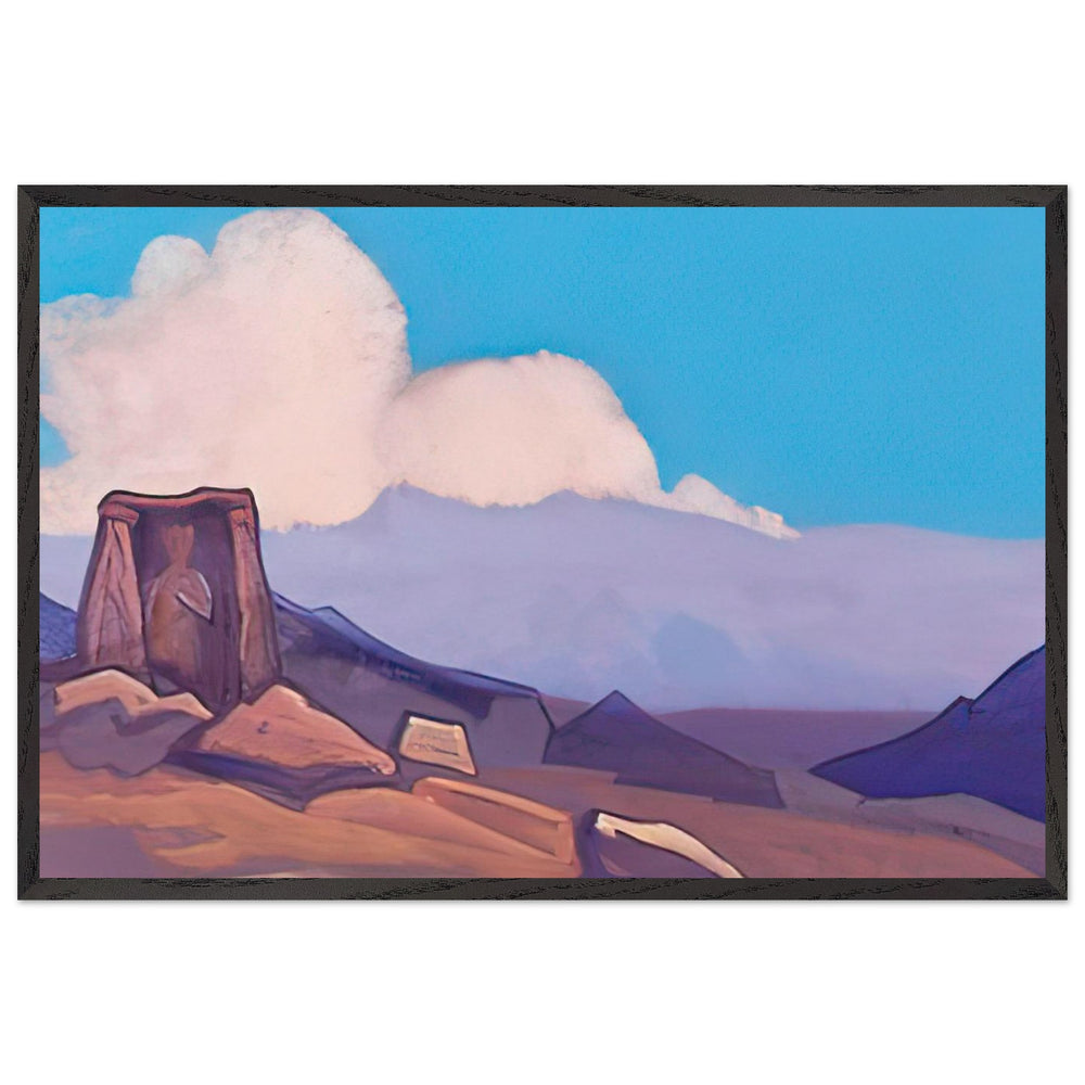 Maitreya. Tibet. by Nicholas Roerich, framed poster