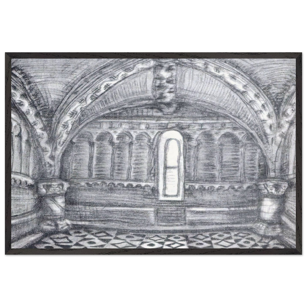 Maleines Room by Nicholas Roerich, framed poster