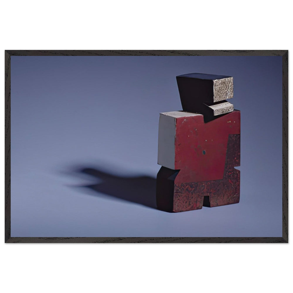 Man with Red Chest by Joaquin Torres Garcia, framed poster