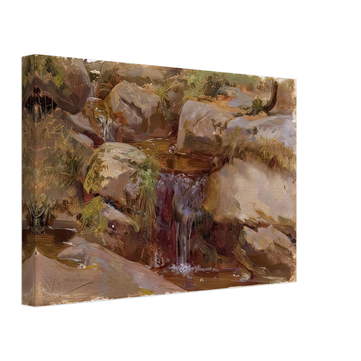 Manantial by José Garnelo, canvas, view 2