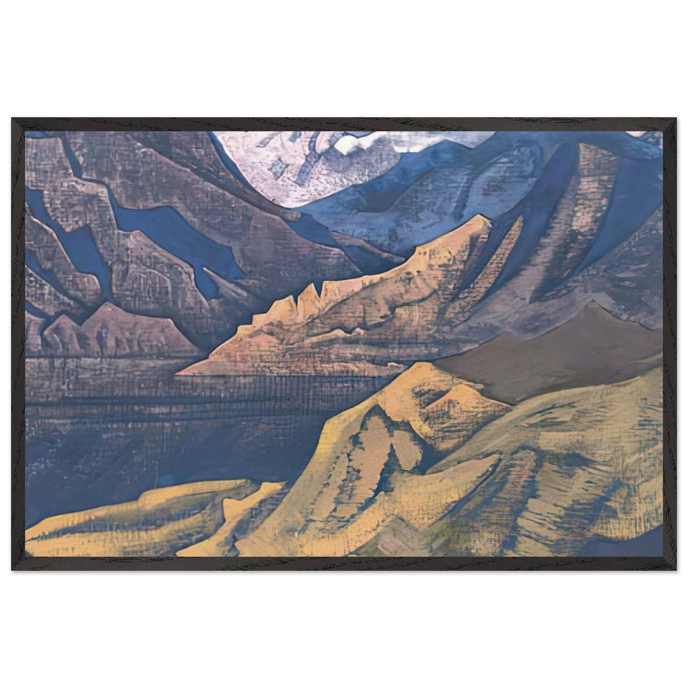 Manasbal Lake by Nicholas Roerich, framed poster