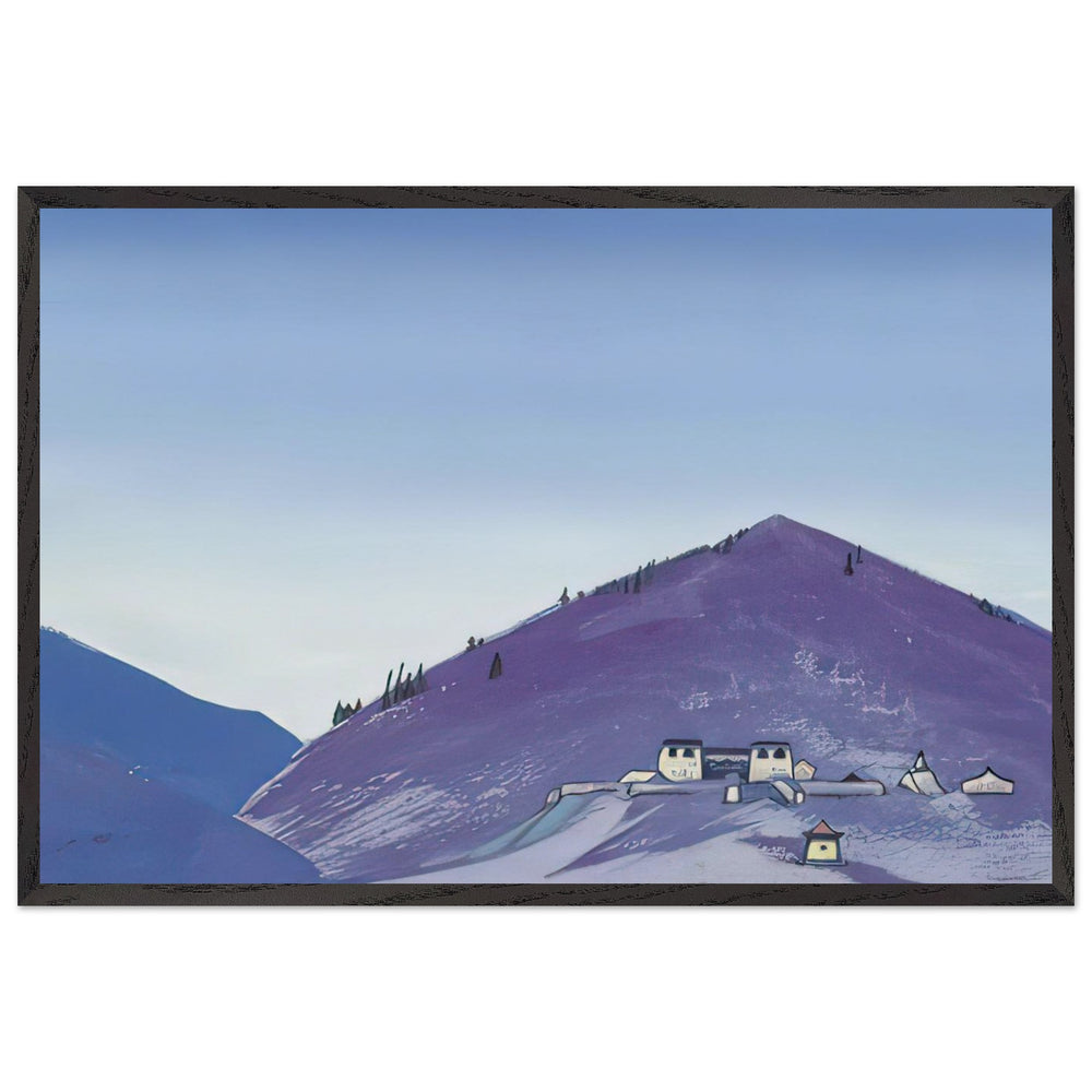 Manjusri Cell, Mongolia by Nicholas Roerich, framed poster