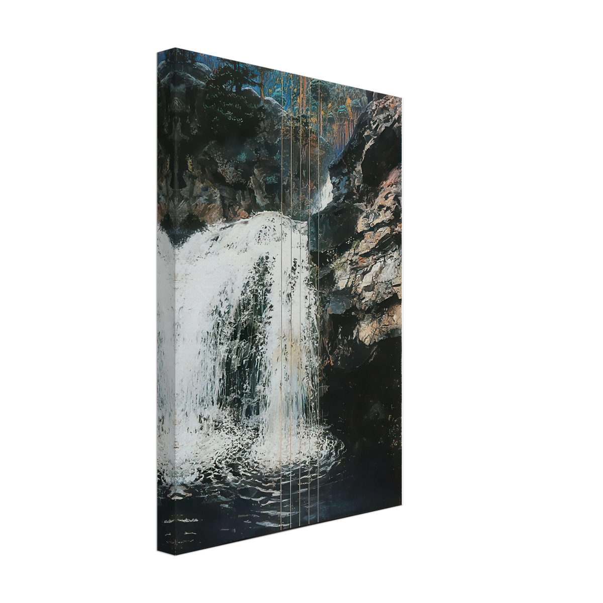 Mäntykoski Waterfall by Akseli Gallen-Kallela, canvas, view 2